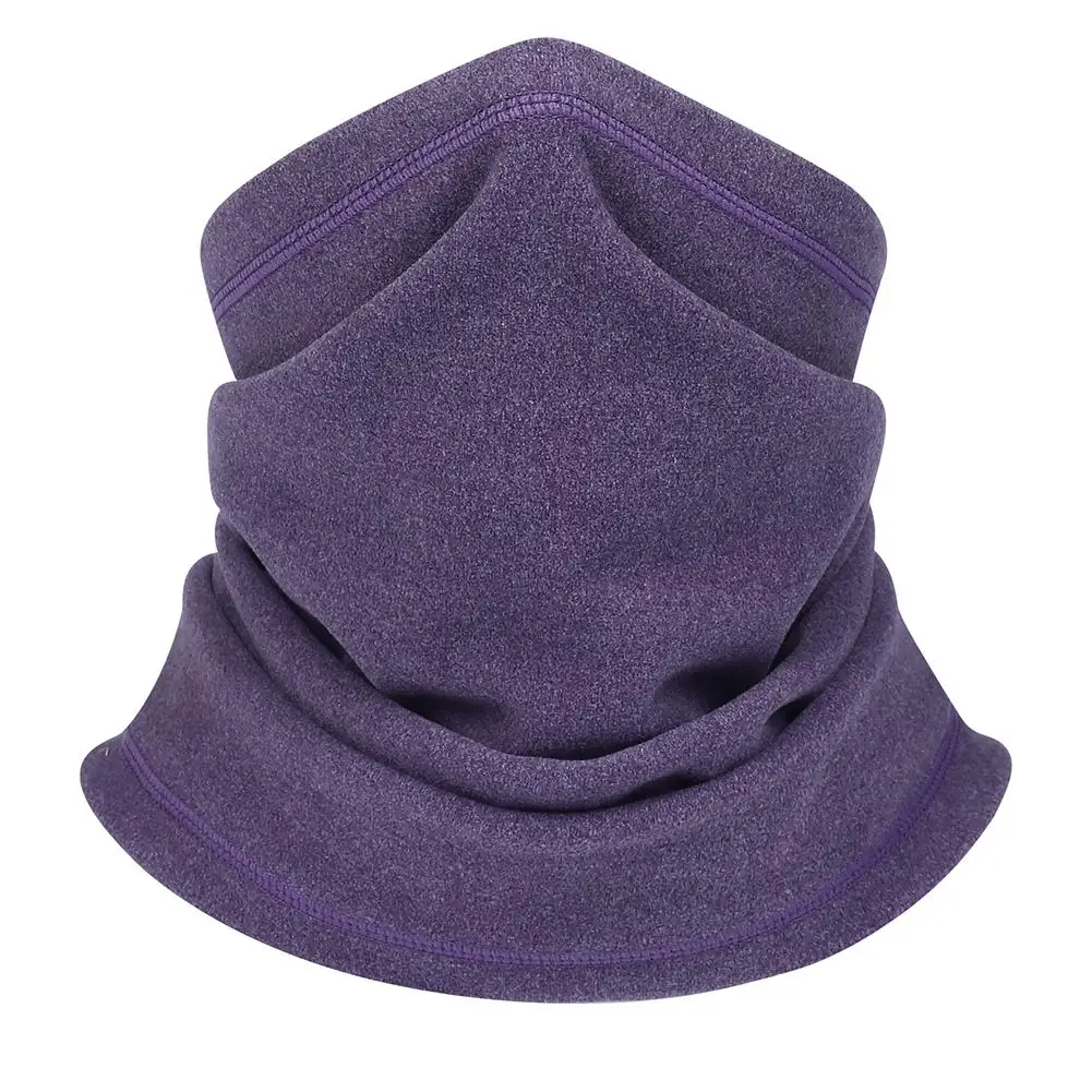 Purple Унисекс, маска для лица, шарф для рыбалки, велоспорта, лыжные банданы, уличная повязка на голову, трубчатый шарф, зимние теплые ветрозащитные шарфы для шеи, одноцветные - Цвет: Purple