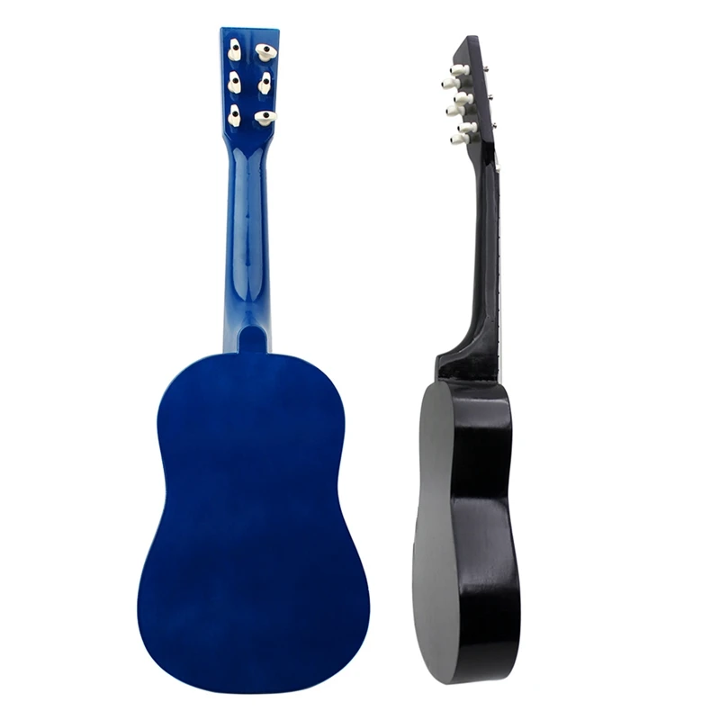 IRin 2Pcs Mini 23 Inch липа 12 ладов 6 струнная акустическая гитара с медиатором и струнами для детей/начинающих-черный и синий