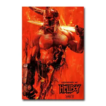 

L0036 Hellboy Movie Silk Fabric Poster Art Decor Indoor Painting Gift