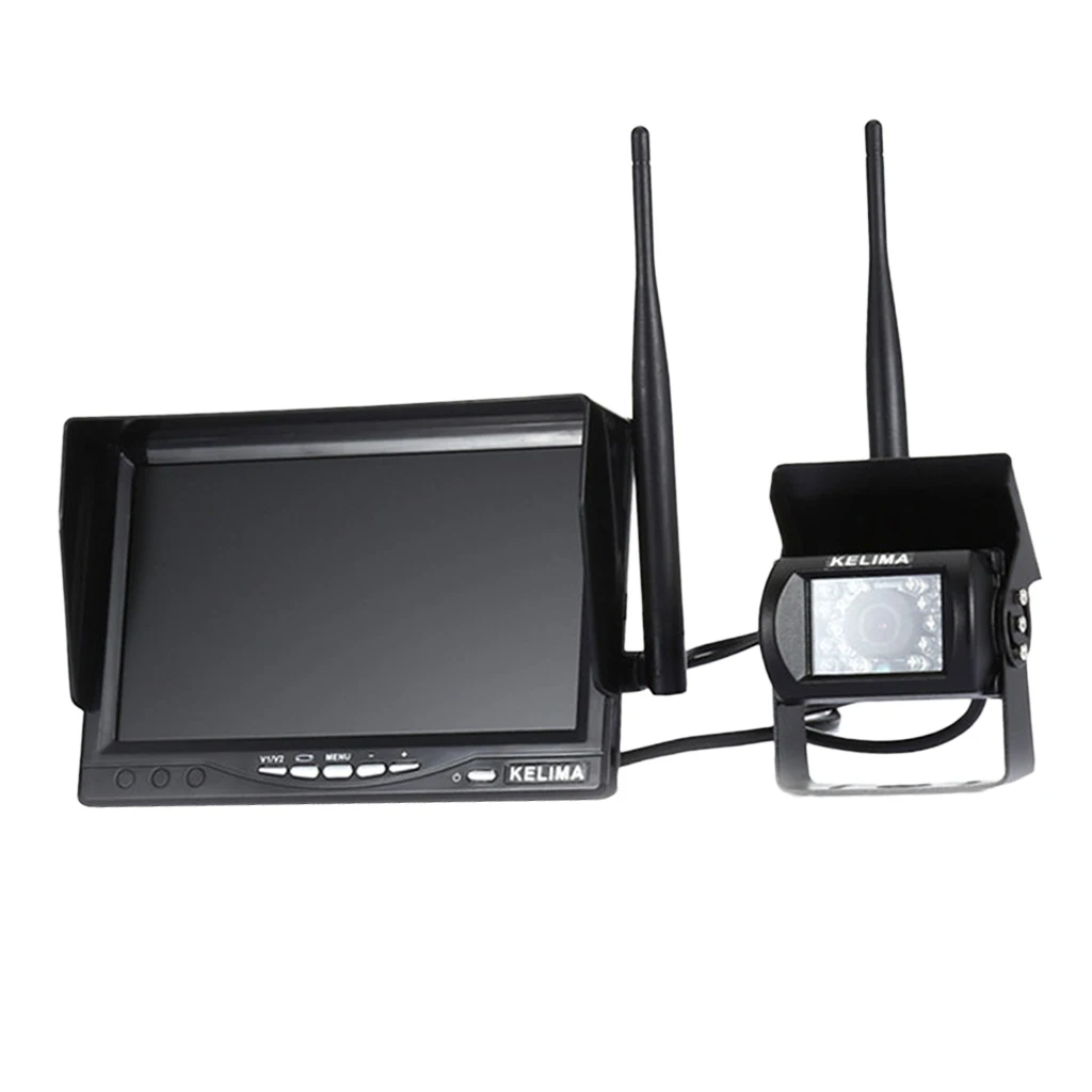 Wireless Rear View Infrared Camera and 7 Inch Monitor Display for Car Bus Truck Wireless Rear View Infrared Camera and 7 Inch Monitor Display for Car Bus Truck