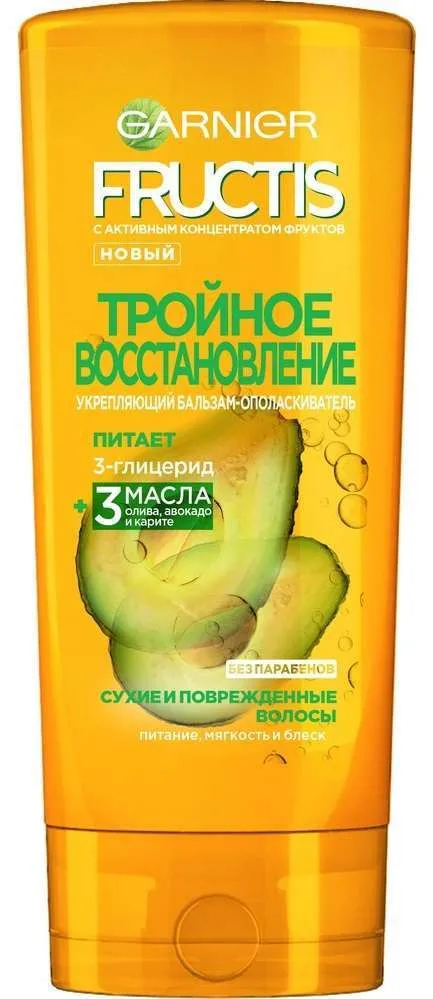 Бальзам для волос «Тройное Восстановление» Fructis Garnier, 387 мл