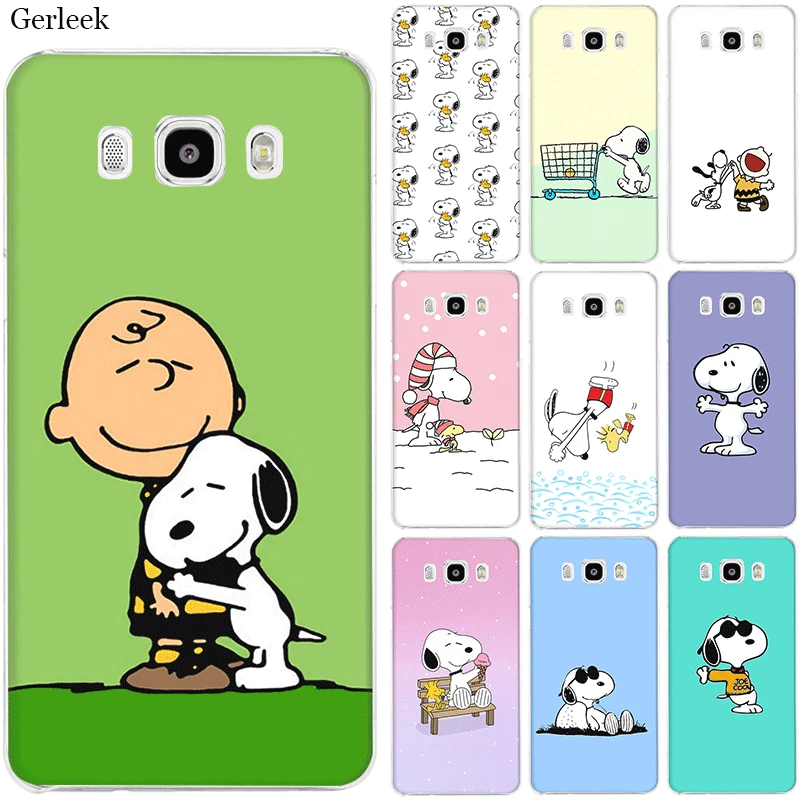 

Phone Case For Samsung Galaxy J1 J2 J7 J5 J6 J3 Prime Hard Cover Protection Snoopy Shell