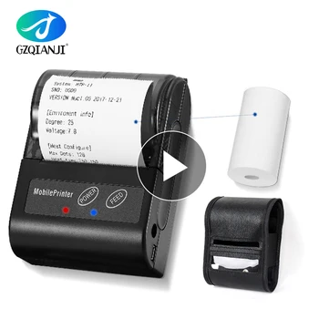 

POS Mini 58mm Bluetooth Printer Thermal Printer Pocket Portable Ticket Receipt USB Handheld Wireless for Android IOS System