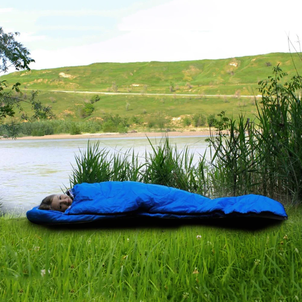 Desert&Fox Soft Flannel Sleeping Bags with Pillow for Adult Kids Winter Sleeping Bag Warm Lining Hiking Camping Bags with Sack sleeping bag survival sleeping bag