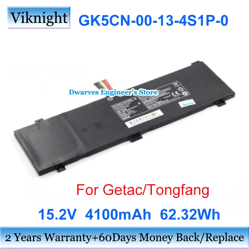 

Genuine GK5CN-00-13-4S1P-0 Battery Li-Polymer Getac GK5CN6Z GCK5CP6Z XMG Neo 15 15.2v 62.32Wh Li-ion Rechargeable Battery Packs