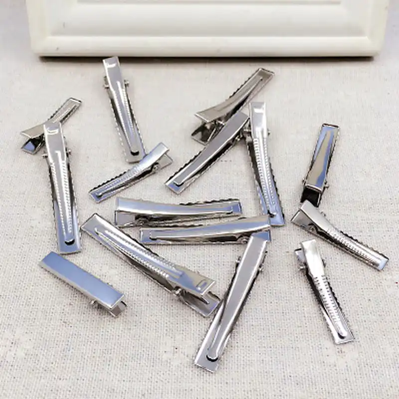 Ploskie Tonkie Metallicheskie Zazhimy Tipa Krokodil S Ploskim Verhom Prochnye Aksessuary Dlya Volos Stalnaya Zakolka Dlya Volos Aliekspress