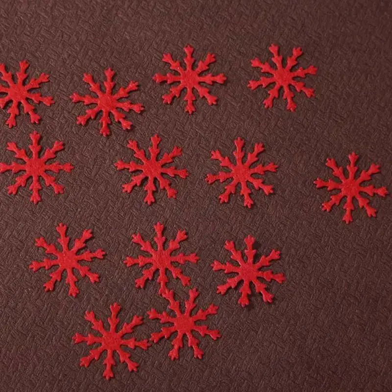 100pcs Chirstmas Nonwoven Snowflakes DIY Scrapbooking Home Party Wedding Decor Entertainment and Ornamental Integration