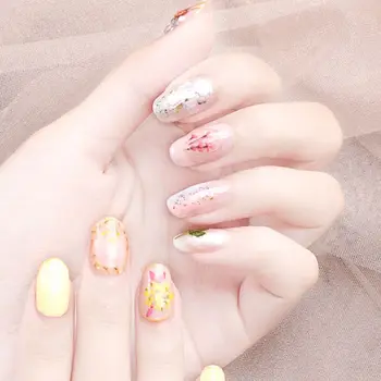 

12Grid/Box Crystal Epoxy Filler Dry Flower Mixed Nail Stickers Decorations Craft N58F