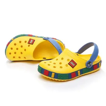 

Hot Summer girls boys Kids children's beach sandals baby rubber Hole clogs shoes slippers breathing for 4 -12 years old