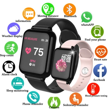 

B57 Smart Watch Waterproof Heart Rate Monitor Blood Pressure Sport Women Smartwatch Women Wearable Watch Men Smart Clock PK Q9