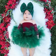 Fashion Girl Baby Long Sleeve Off Shoulder Tops+Tutu Mesh Fluffy Pettiskirt Skirt+Headband Party Princess Dancewear 3PCS Set