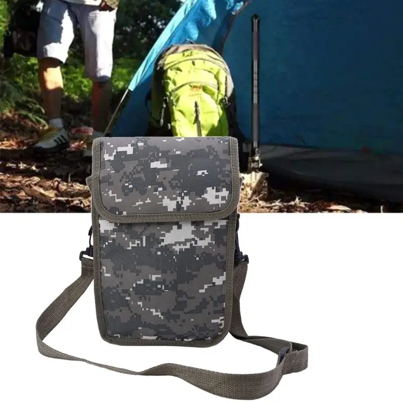 Metal Detector Bag Camo Oxford Waist Shoulder Belt Pouch Good Luck Gold
