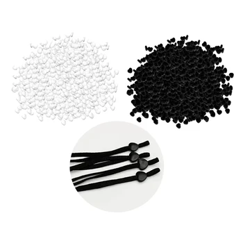 

2000x Lock Ends Toggle Silicone Cord Stopper Adjuster For Face Mask