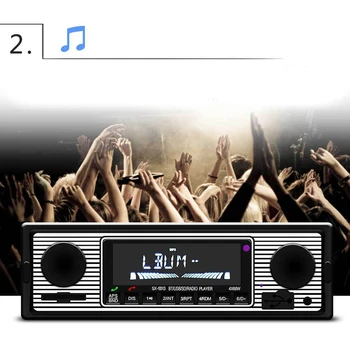 

Replacement Car MP3 Player Radio Stereo Sound 87.5-108M USB 2.0 Retro 12V