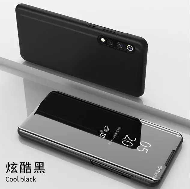 Black Smart mi rror чехол для телефона для Red mi Note 8 Pro 7 K20 5 6 iPad Pro 4X 8A 6 6A 7A 5 Plus mi 9 SE 9T 8 Lite A1 A2 5X 6X mi x 2 F1 чехол - Цвет: Black