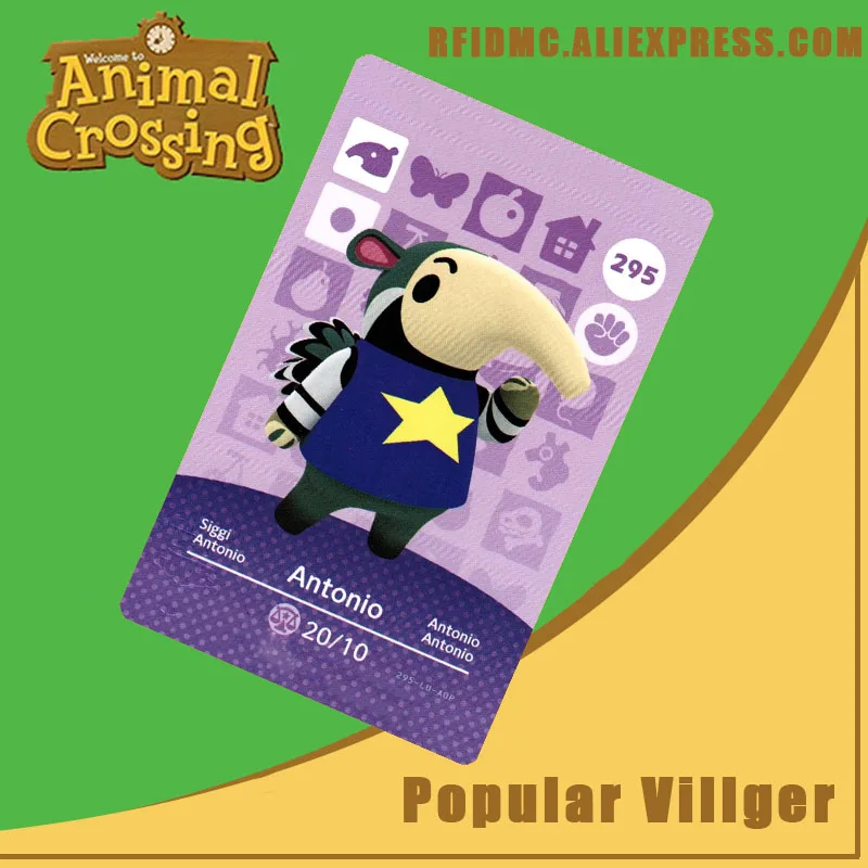 295 Antonio Animal Crossing Card Amiibo for New HorizonsAccess Control