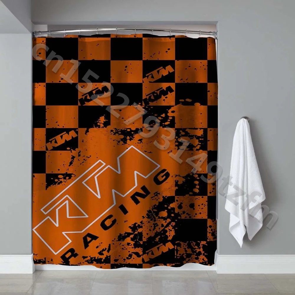 photo color Водонепроницаемый занавеска для душа s KTM занавеска для душа принт полиэстер ткань занавеска для ванной комнаты с 12 крючками - Цвет: photo color