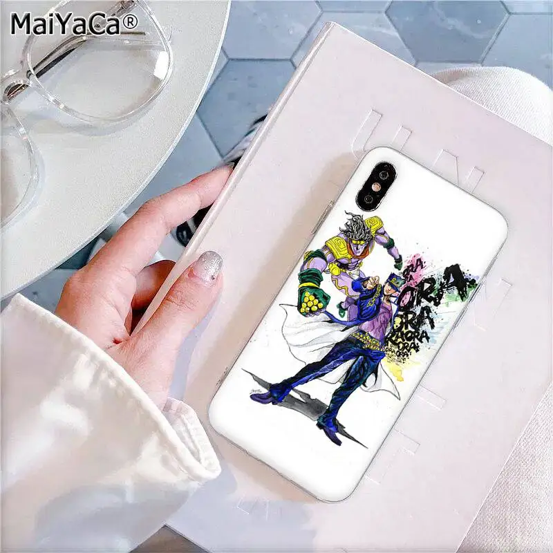 A15 MaiYaCa JoJo Необычные Приключения JoJo аниме пользовательские мягкий чехол для телефона iPhone 11 pro XS MAX 8 7 6 6S Plus X 5 5S SE XR - Цвет: A15