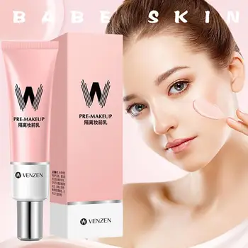 

30ml VENZEN W Primer Make Up Shrink Pore Primer Base Skin Pores Concealer Makeup Korea Face Smooth Brighten Invisible J6V4