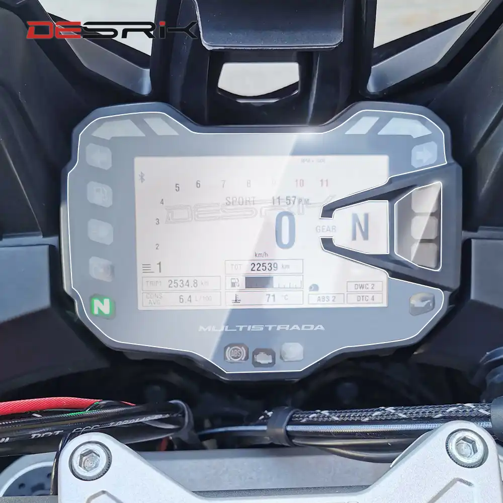 B07GHRK1J9 XKMT-Cluster Scratch Protection Film//Screen Protector Compatible With DUCATI MULTISTRADA 2015-17