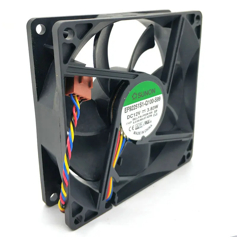 Для sunon EF92251S1-Q100-S99 9225 12 В 3,83 Вт EF92251S1-Q000-S9A 90x25 мм 90 мм процессор Радиаторы кулер вентилятор
