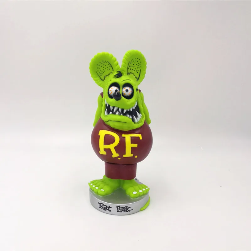 Green Rat Fink Big Daddy Bobblehead Rare Custom New Wacky Wobbler Action Figure