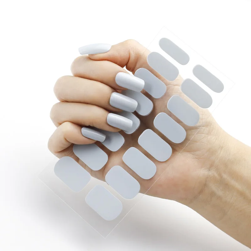 Nail Stickers Nail Art Decoration Nail Decals New Year Nail Wrap DIY Decals Plain Decor Stickers Nail Art Sticker Set Minimalist Strip Christmas Sticker