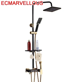 

Prysznic Doccia Painel Black Regadera De Choveiro Duschsystem Preto Douche Chuveiro Do Banheiro Ducha Bathroom Shower System