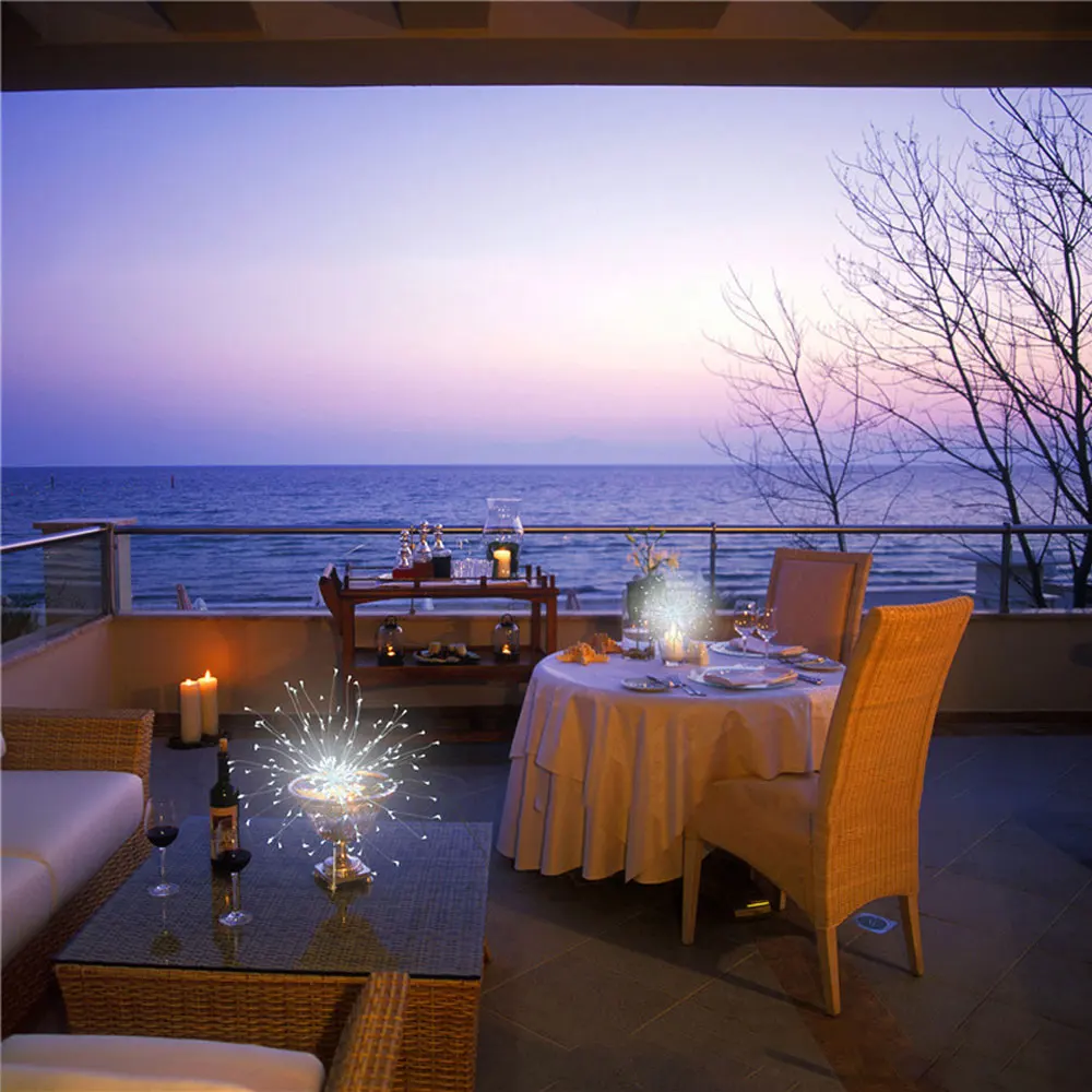 Светодиодный светильник s водонепроницаемый гирлянда Фея фейерверк медный DIY