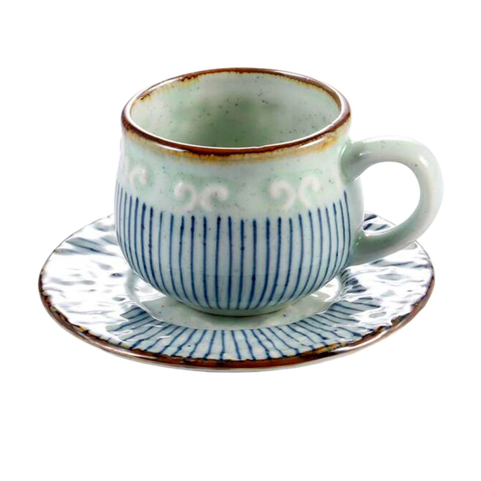 Ceramic Cups Traditional Pottery Teacups Handcraft Porcelain Mugs for Yunomi