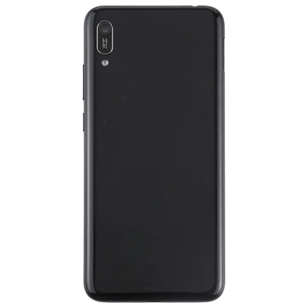 Задняя крышка батареи с объективом камеры и боковыми клавишами для huawei Enjoy 9e - Цвет: Черный