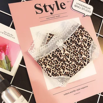 

milk, silk, ice, Leopard, vertical stripes, lace, sexy, lovely lady, no trace, triangular underwear.