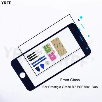

Mobile Front Panel Glass For Prestigio Grace R7 PSP7501 DUO Front Glass (No touch Screen) Outer Glass Cover Panel Replacement