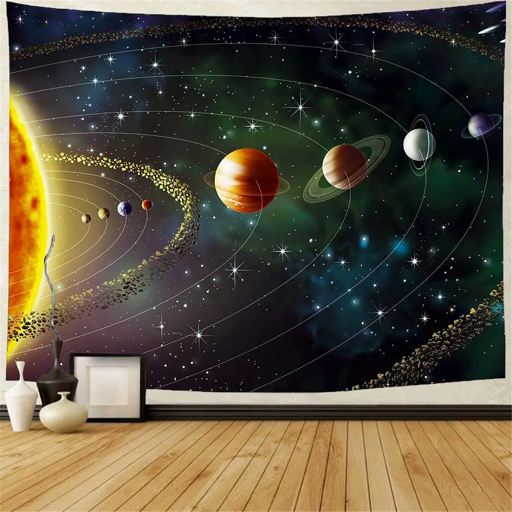 Galaxy Psychedelic tapestry Wall Hanging Galaxia Decorative Space Pattern Rug Home Tapestries | Дом и сад