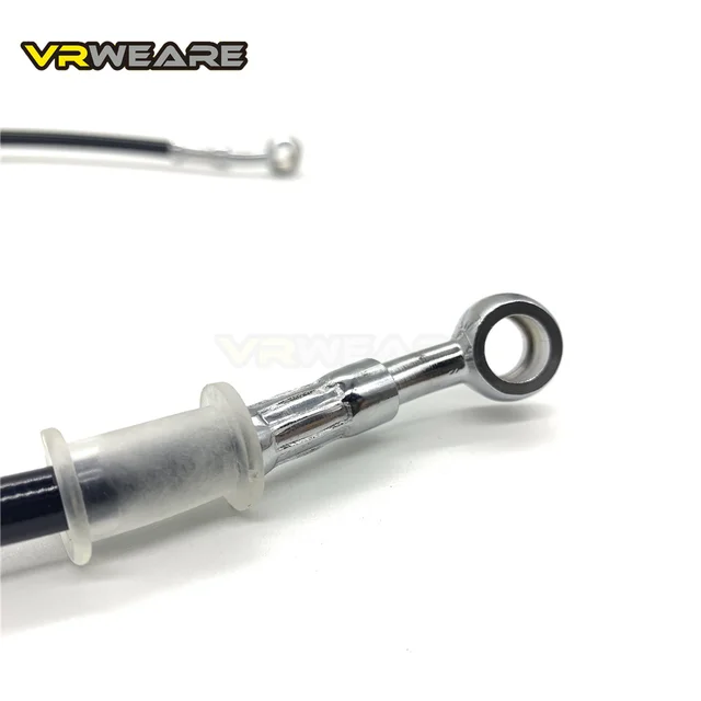 200-2200mm linha de mangueira de freio hidráulico da motocicleta preto prata trançado cabo 10mm tubo banjo para suzuki kawasaki yamaha honda atv 3