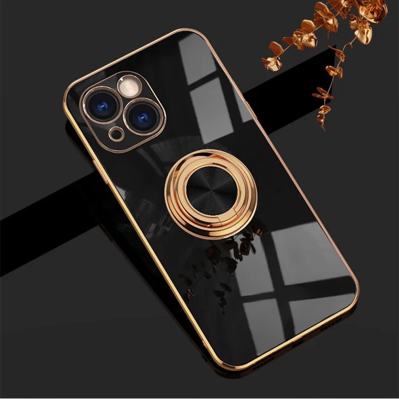 Silicone Cover For iPhone 13 12 Pro Max 11 Pro Max Case For iPhone13 13 X R Xs Xr 7 8Plus luxury Plating Case for iphone11 Cover