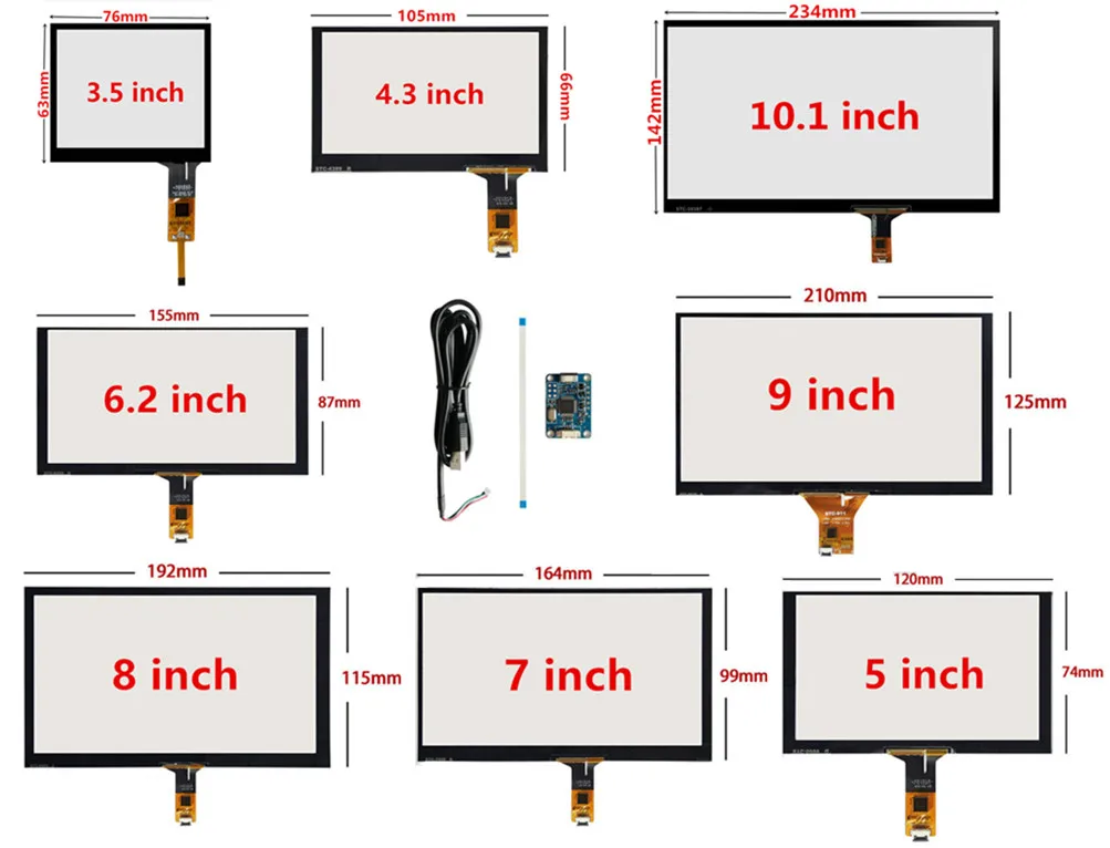 3 5/4 3/5/6.2/7/8/9/10.1 дюймовое промышленное оборудование Raspberry Pi PC Автомобильный