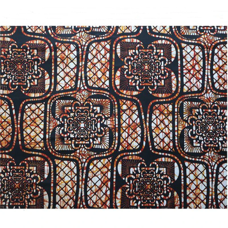 Новая африканская ткань Гарантия хлопчатобумажная ткань с принтом для вечерние платья Нигерия настоящие, из Анкары Pagne воск