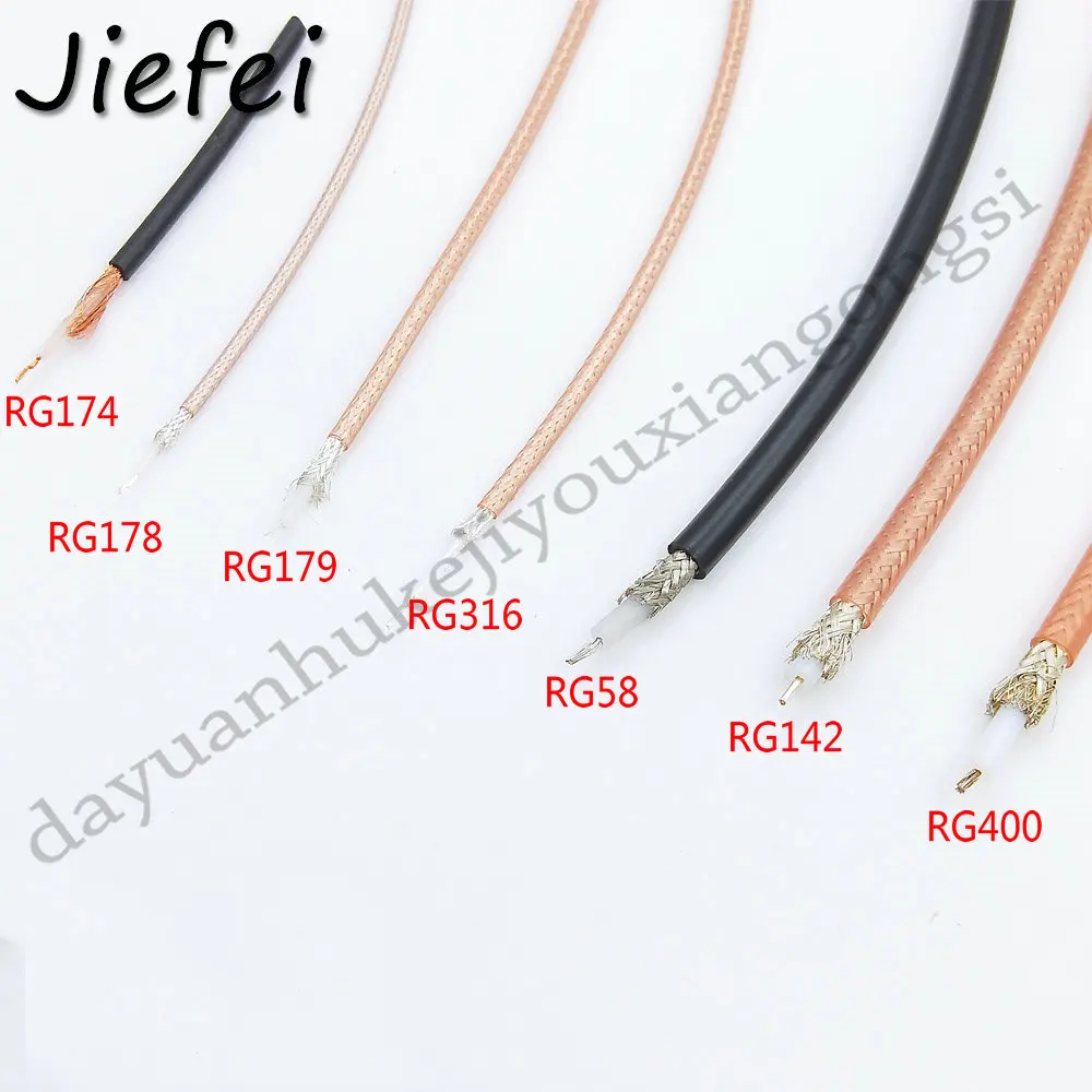 10-20 м Новый RG174 RG178 RG179 RG316 RG58 RG142 RG400 коаксиальный кабель свинцовый радиочастотный