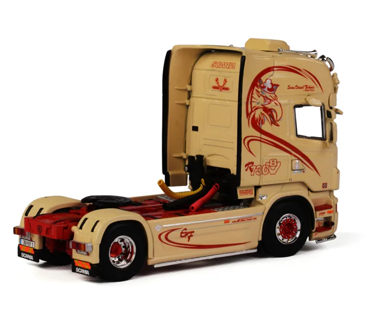 Изысканная модель из сплава в подарок WSI масштаб 1:50 SCANIA R6 TOPLINE 4x2 грузовик