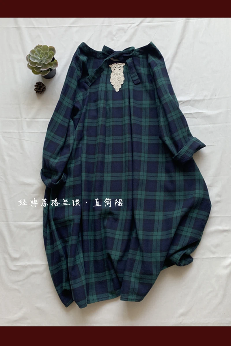 Весенне-летние женские свободные короткие японские стильные удобные льняные платья-кардиганы с v-образным вырезом