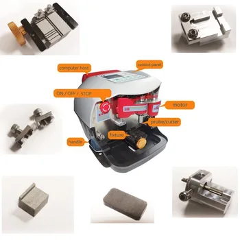 

V8 X6 Machine Key Blade Fixture Key Clamp Jaws Stopper Accessories For V8x6 Key Cutting Machine