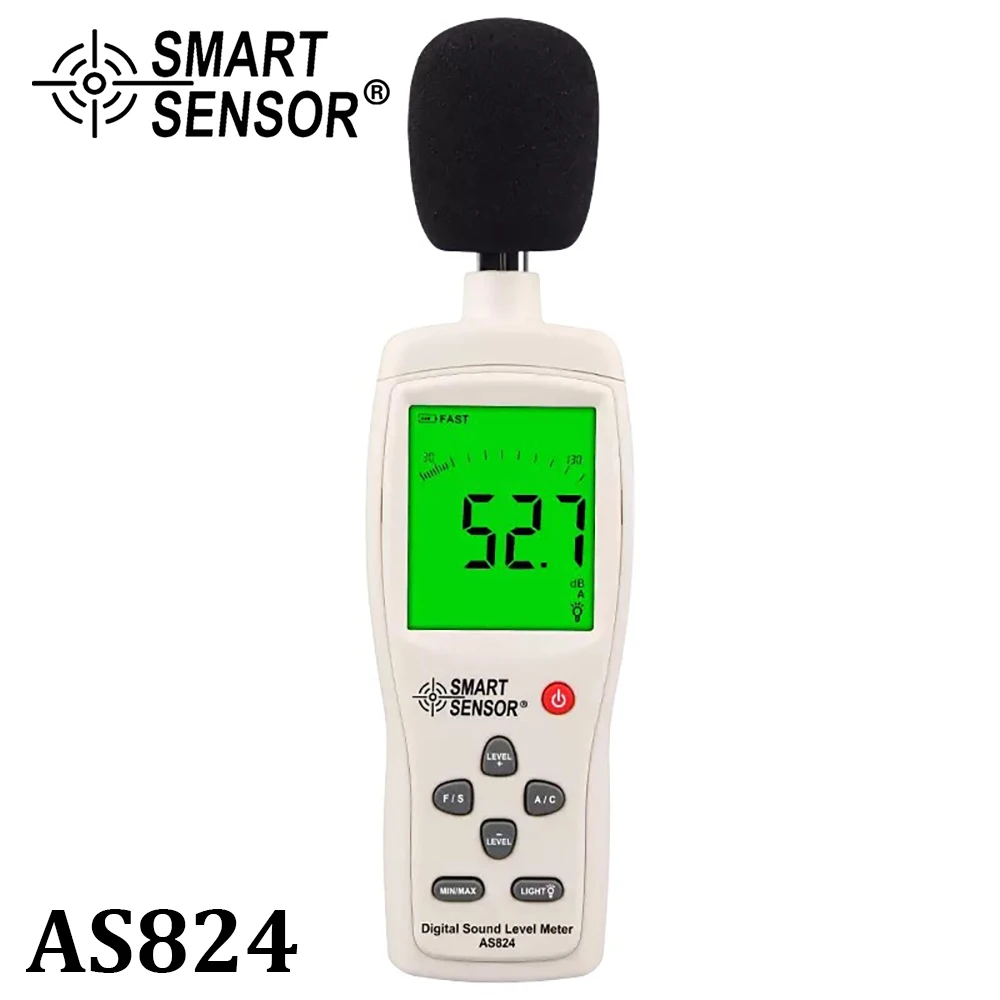 

Digital Sound Level Noise Meter Measurement 30-130dB dB Decibel Detector Audio Tester Metro Diagnostic-Tool Smart Sensor