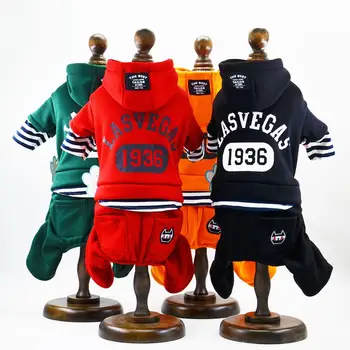 

Pet Sweater Hoodie Letters Design Dog Jumpsuit Coat Jacket Cat Puppy Autumn Clothes Apparel