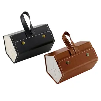 

5 Slots Foldable PU Leather Sunglasses Eyeglasses Travel Organizer Case Multiple Hanging Eyewear Holder Display