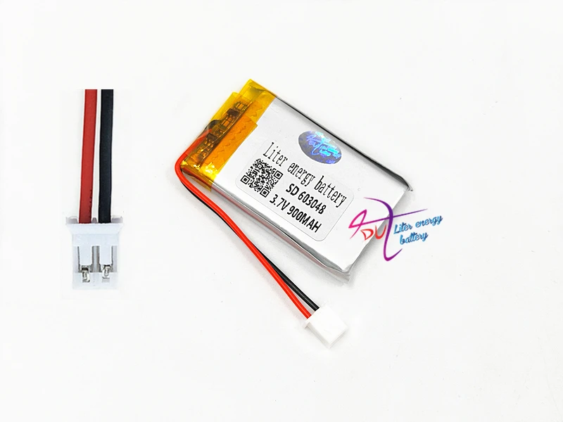 3 7 в 900 мАч LiPo литиевая полимерная аккумуляторная батарея JST PH 2 0 мм 2-контактный