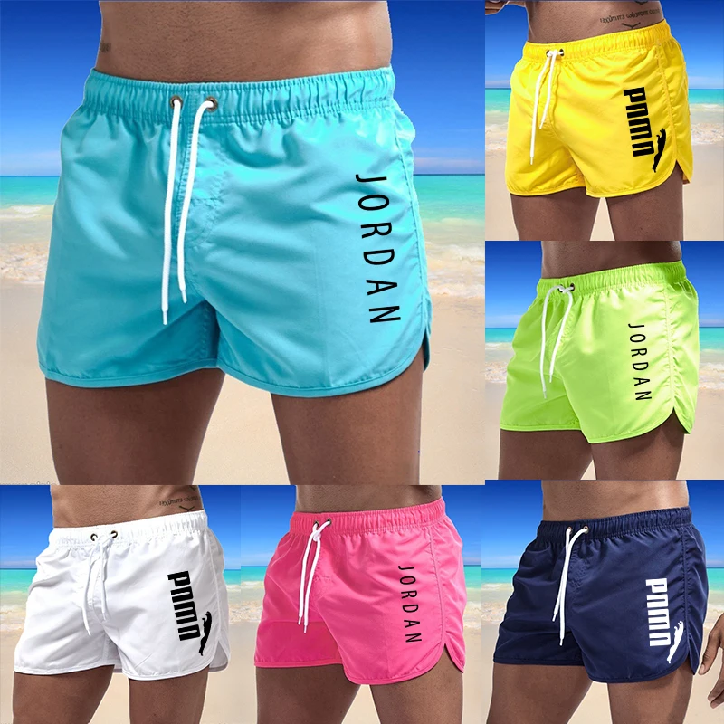 Bajo costo Pantalones cortos de baño para hombre, bañadores a la moda de Europa y América, ropa de playa, bañadores transpirables para surfear en la playa, 2021 1gNWbX86erN