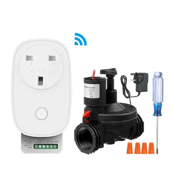 

Smart Irrigation WiFi Timer Automatic Sprinkler Controller System Watering Timer with Solenoid Valve Voice Control Garden tool