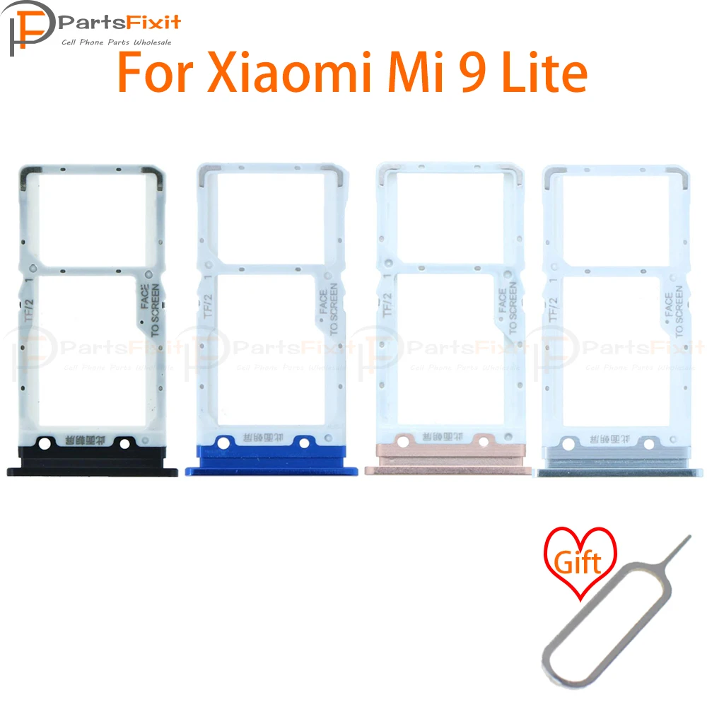 Лоток для сим карт Mi9 Lite sim карты слот Mi9Lite SIM держатель адаптер Mi 9 запасные части с