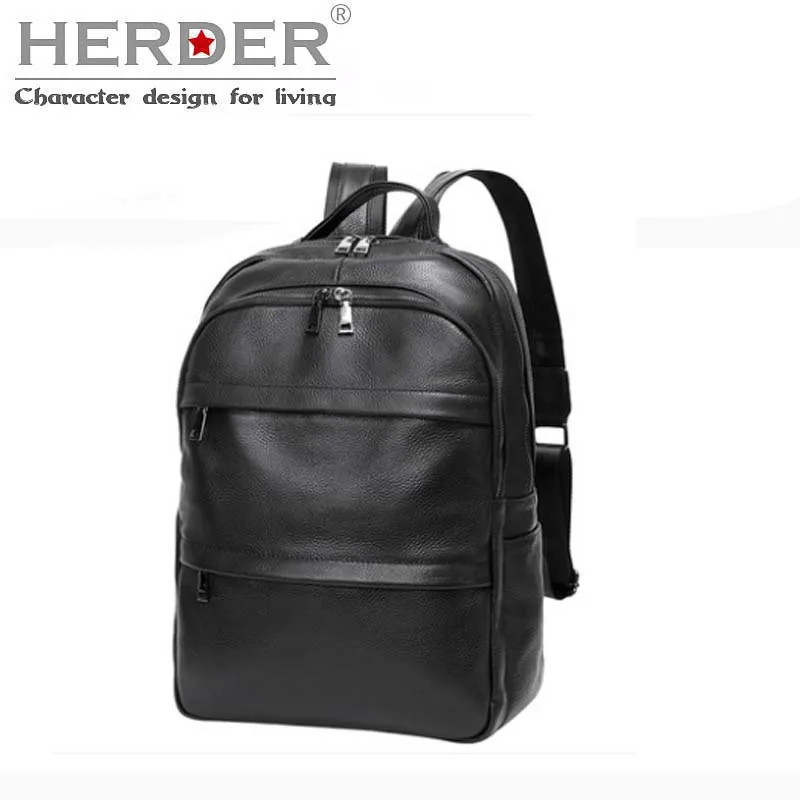 Сумка на плечо HERDER мужская кожаная модный трендовый молодежный рюкзак простая